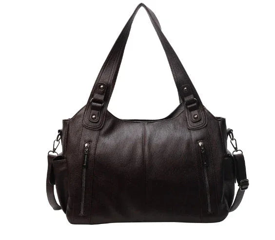 RAE™ - Classic Leather Handbag - MABEL LONDON