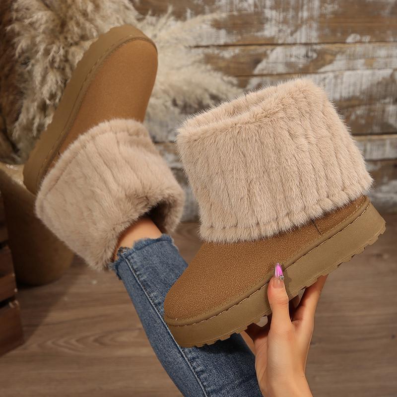 WILLOW™ - Stylish Fluffy Faux Lined Snow Boots for Winter Wear - MABEL LONDON