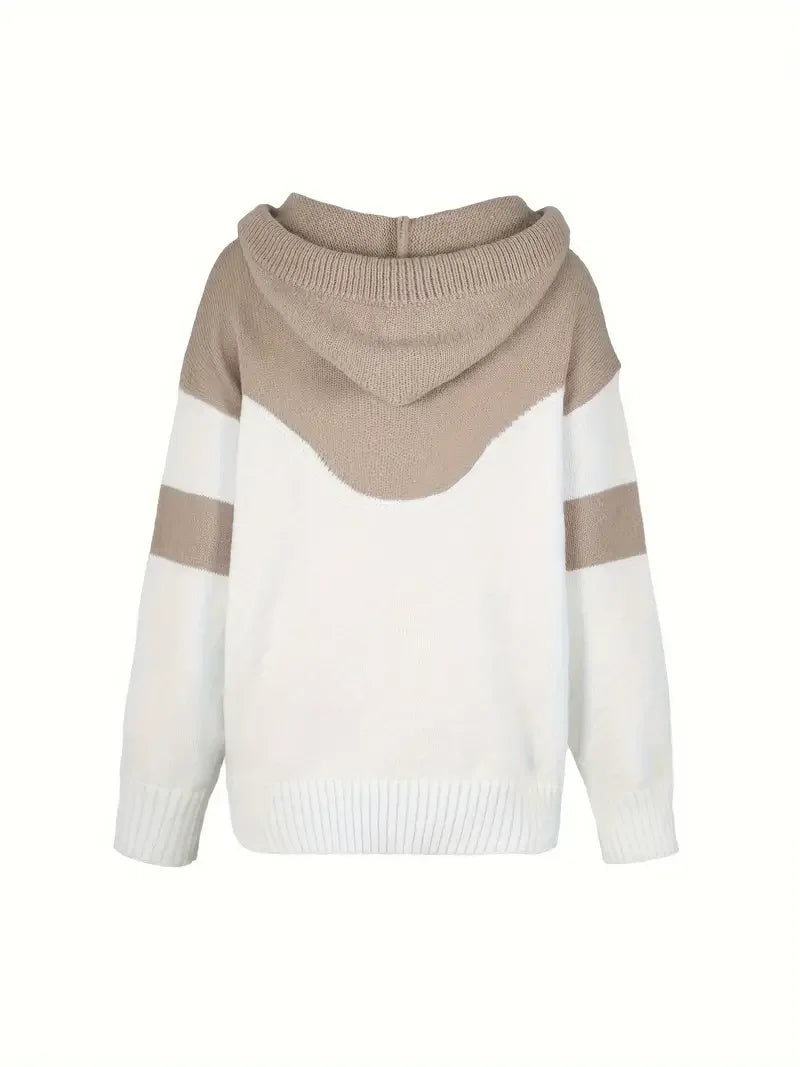RÍONA™ - Dual-Tone Cosy Hoodie - MABEL LONDON