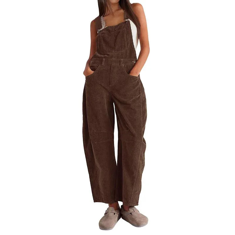 ISABELLE™ - Stylish Overalls with Barrel Leg & Adjustable Fit - MABEL LONDON