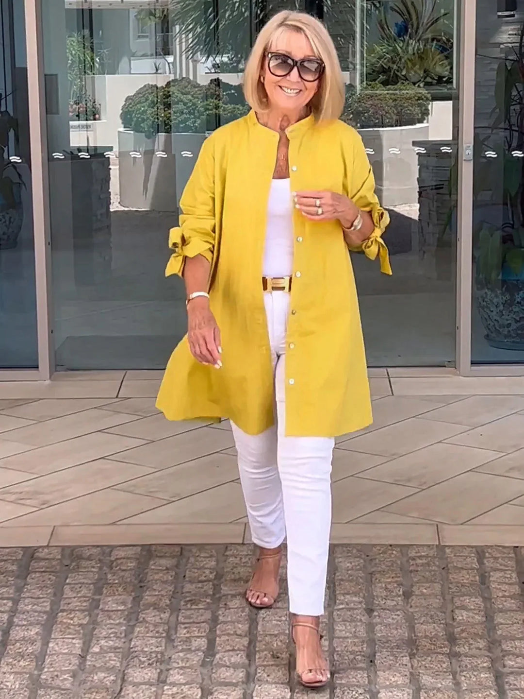 CÉLINA™ - Classy Long Shirt Jacket - MABEL LONDON