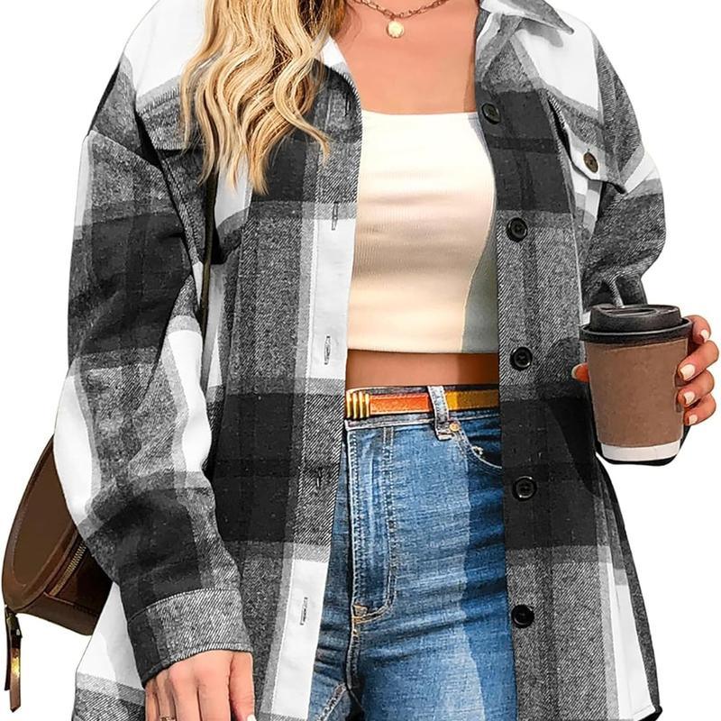 BRIGID™ - Stylish Plus-Size Shacket - MABEL LONDON