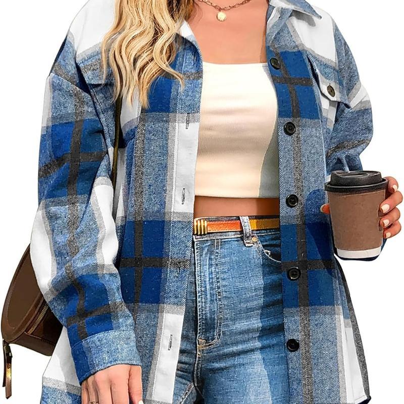 BRIGID™ - Stylish Plus-Size Shacket - MABEL LONDON