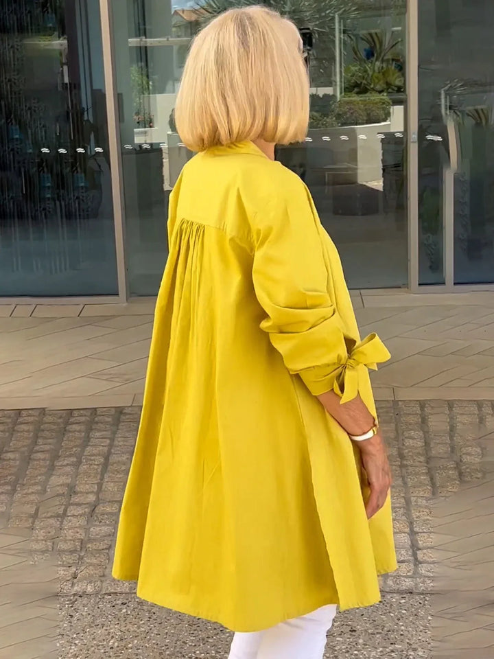 CÉLINA™ - Classy Long Shirt Jacket - MABEL LONDON