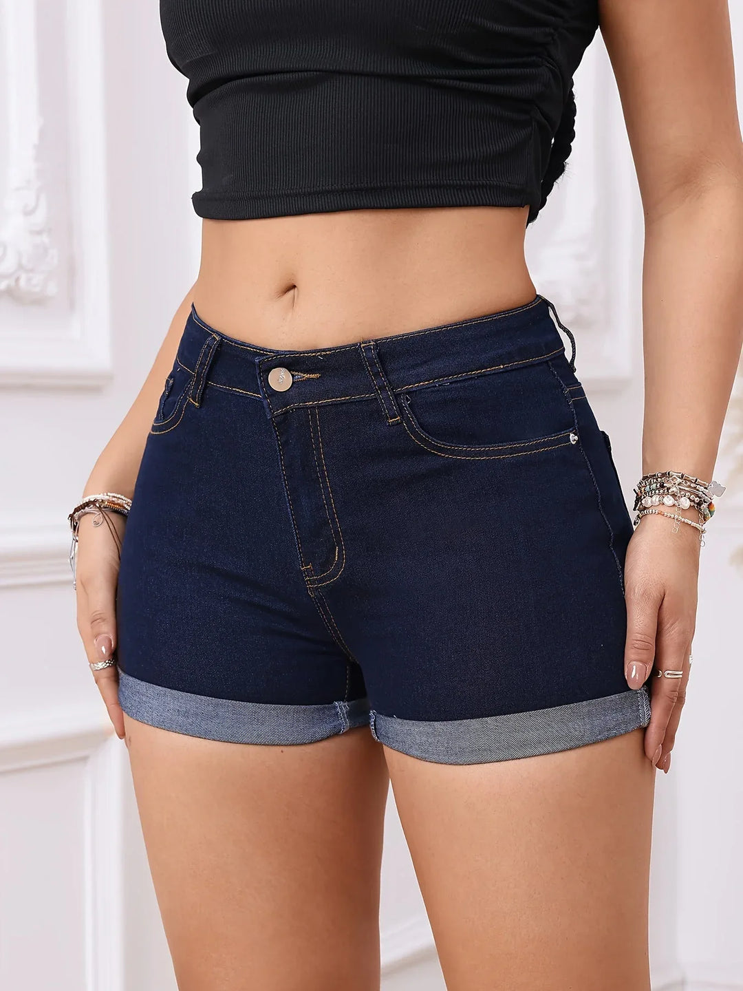 ISALINE™ - Casual Everyday Denim Shorts - MABEL LONDON