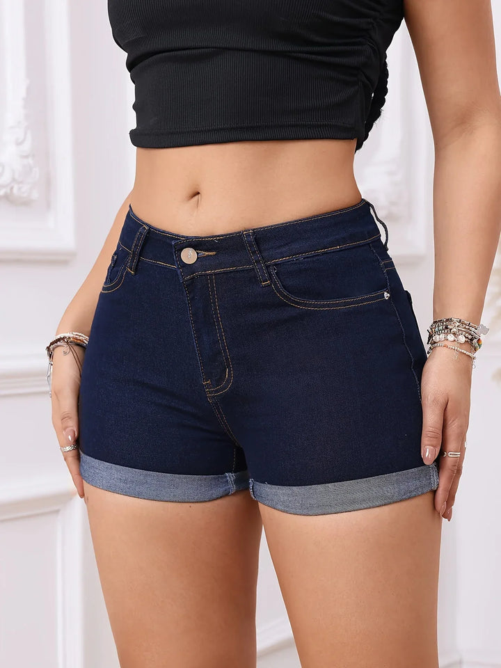 ISALINE™ - Casual Everyday Denim Shorts - MABEL LONDON