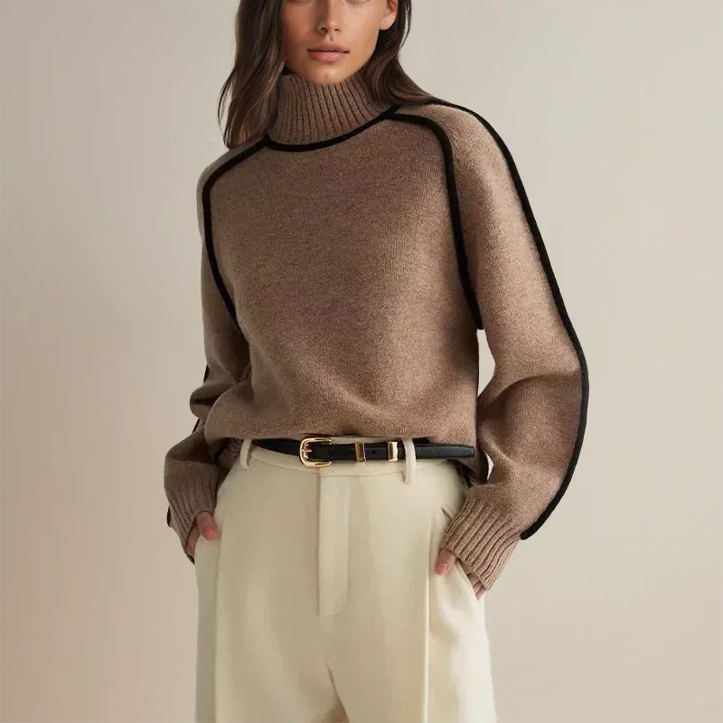 FAYLIN™ - Modern Turtleneck Sweater - MABEL LONDON