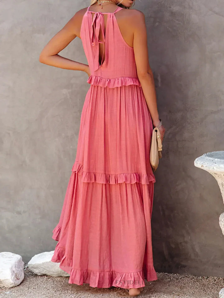 CHERRY™ - Flow & Flutter Maxi Dress - MABEL LONDON