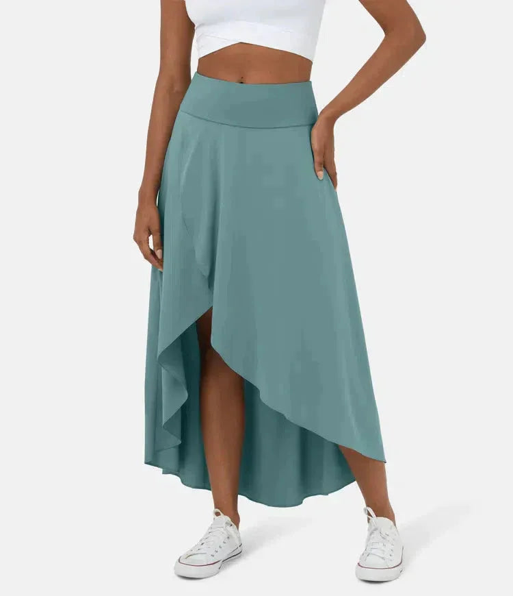 AMELIE™ - Elegant Asymmetric Midi Skirt - MABEL LONDON