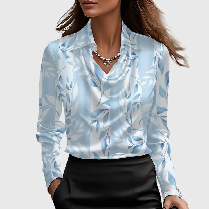 Naomi | Elegant Satin Blouse - MABEL LONDON