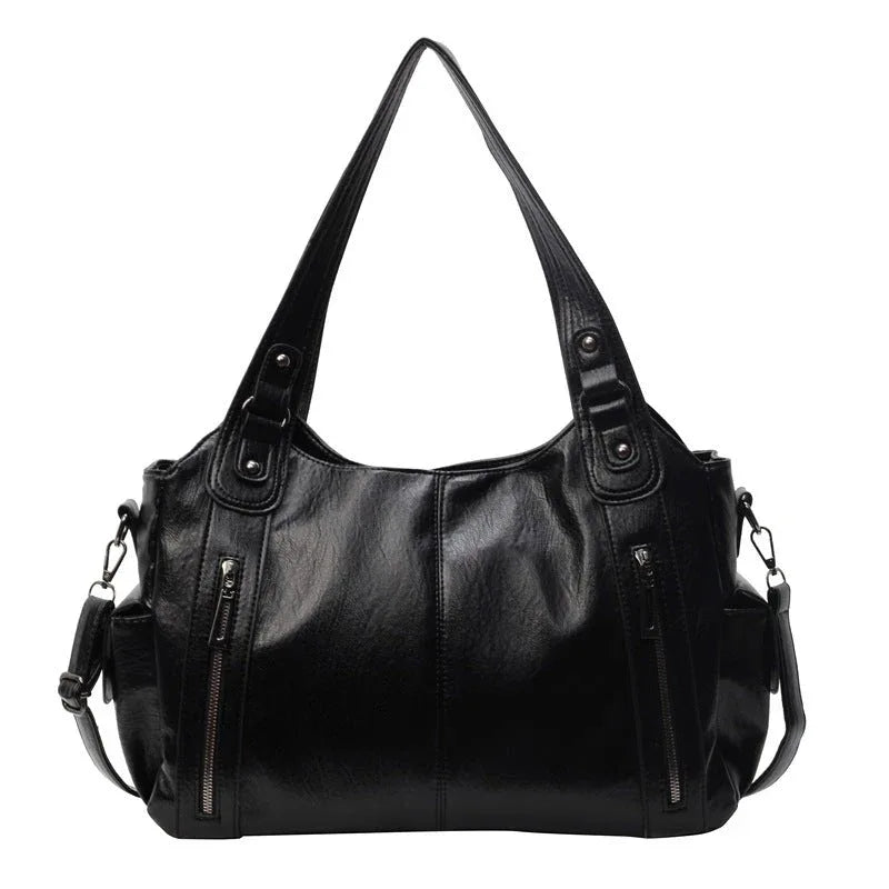 RAE™ - Classic Leather Handbag - MABEL LONDON