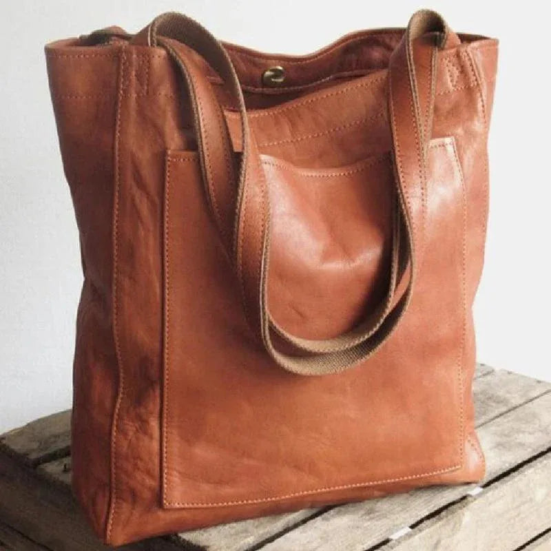Classic Leather Tote - MABEL LONDON