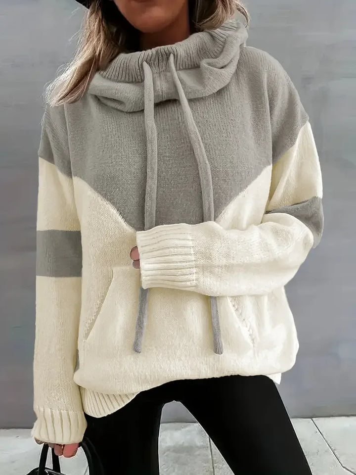 RÍONA™ - Dual-Tone Cosy Hoodie - MABEL LONDON
