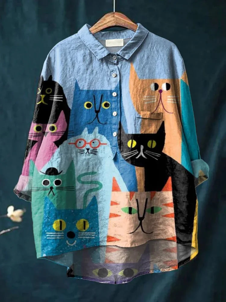 AVERY™ - Cat Art Shirt - MABEL LONDON