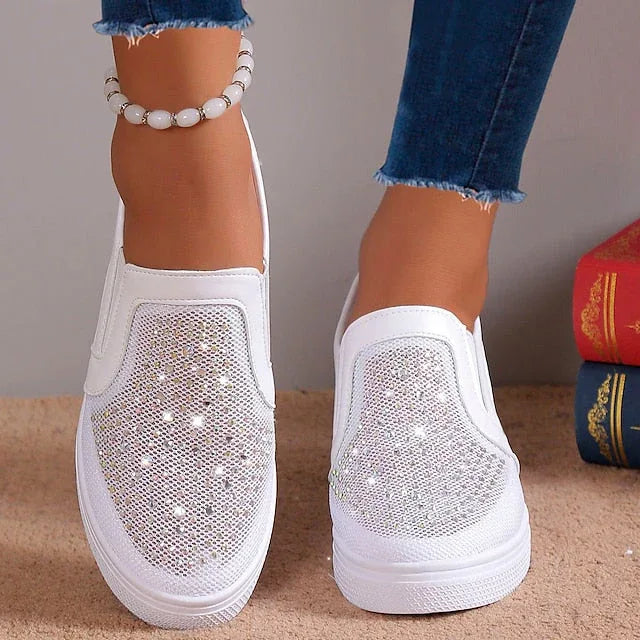 SABRINA™ - Modern Sparkle Sneakers - MABEL LONDON