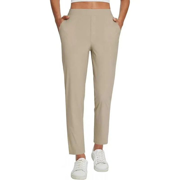 LIZNA™ – Lightweight Stretch Ankle Trousers - MABEL LONDON