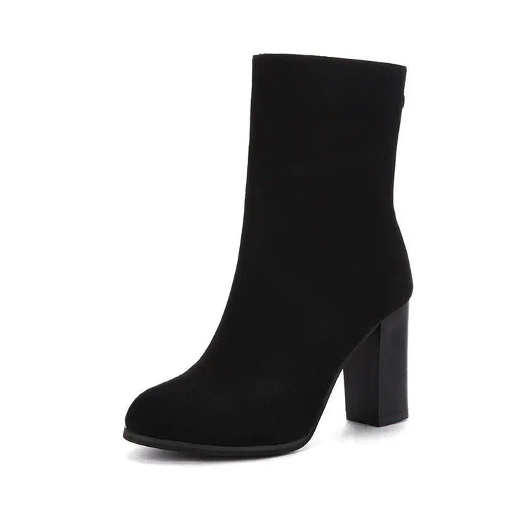 Catalina | Brown High-Heel Boots - MABEL LONDON
