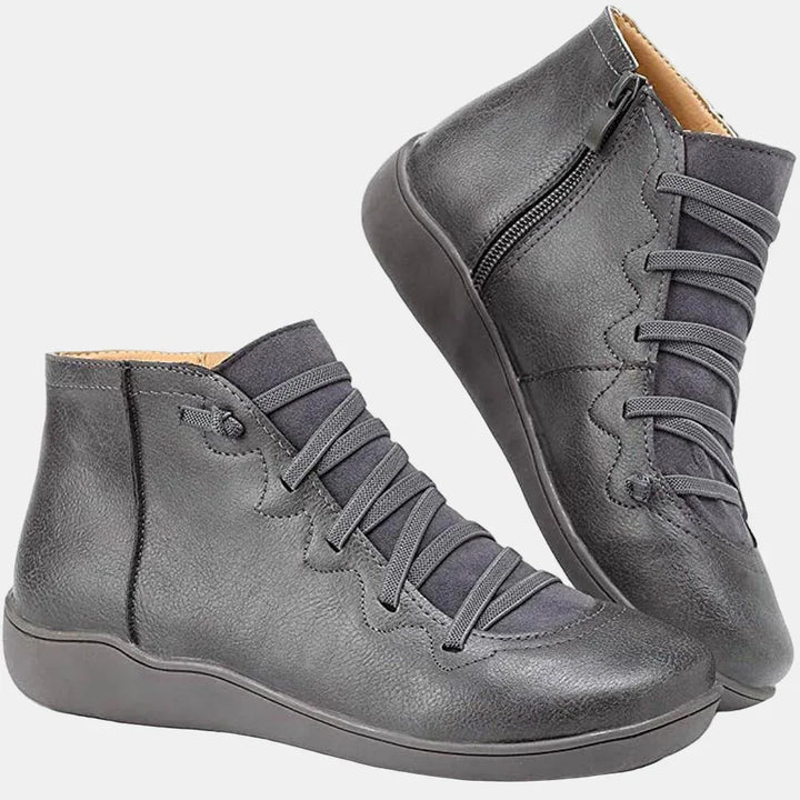 Riley | Lace-up Ankle Boots - MABEL LONDON