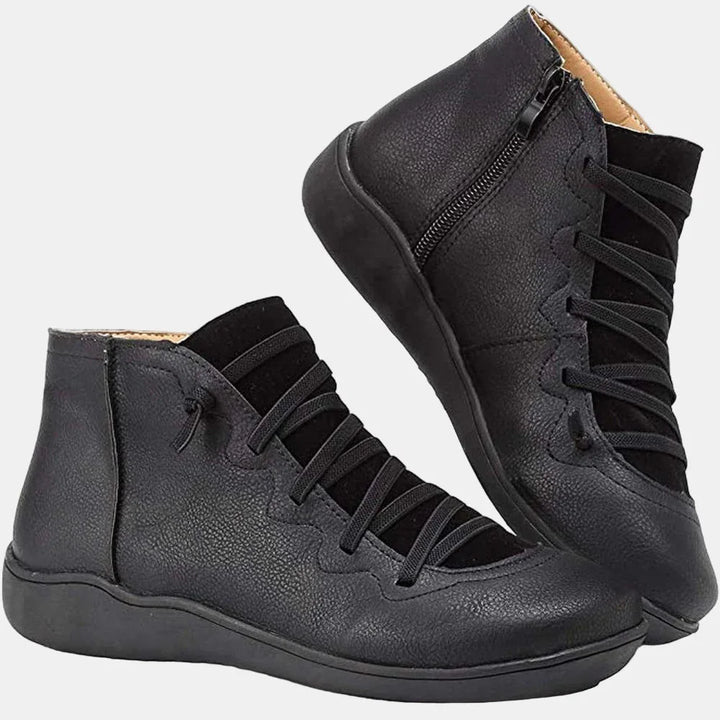 Riley | Lace-up Ankle Boots - MABEL LONDON