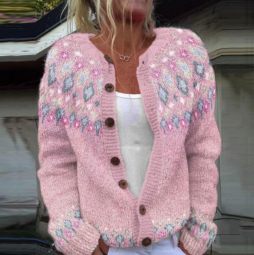 SOFIE | PINK COMFORT CARDIGAN - MABEL LONDON