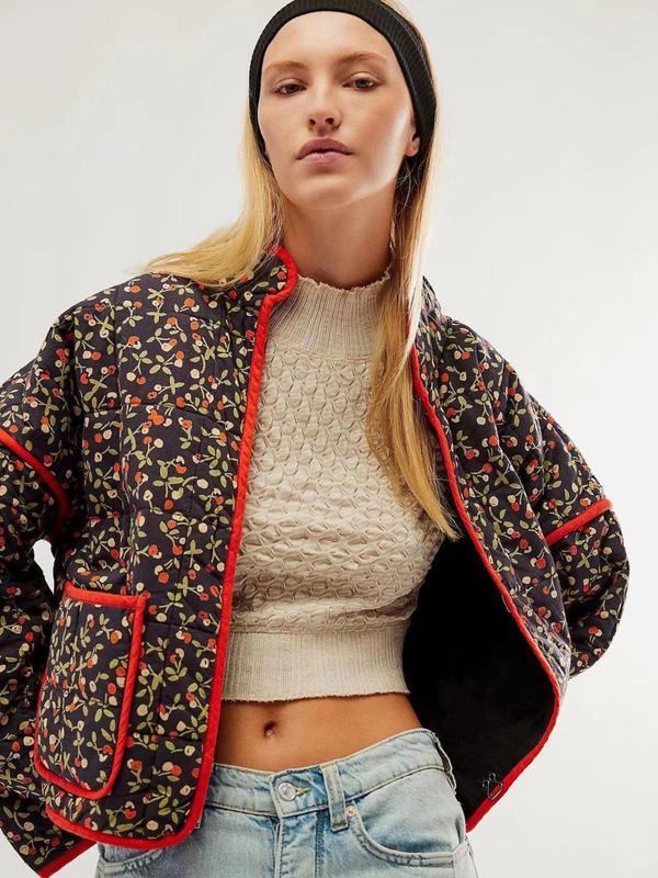 SALENTINE™ - Chic Print Style Long Sleeve Jacket - MABEL LONDON