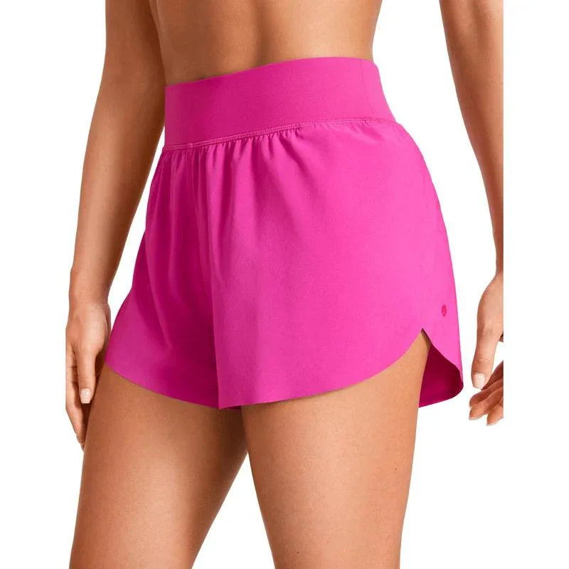 ALABI™ – Comfy High-Waist Split Hem Shorts - MABEL LONDON