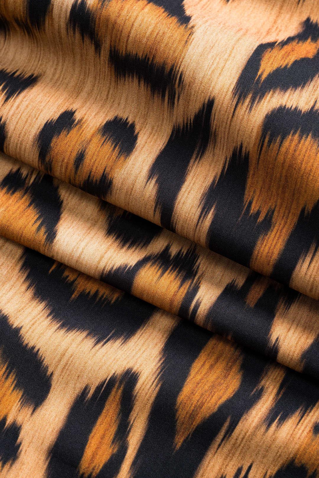 BIANCA™ - Bold Leopard Print Midi Dress - MABEL LONDON