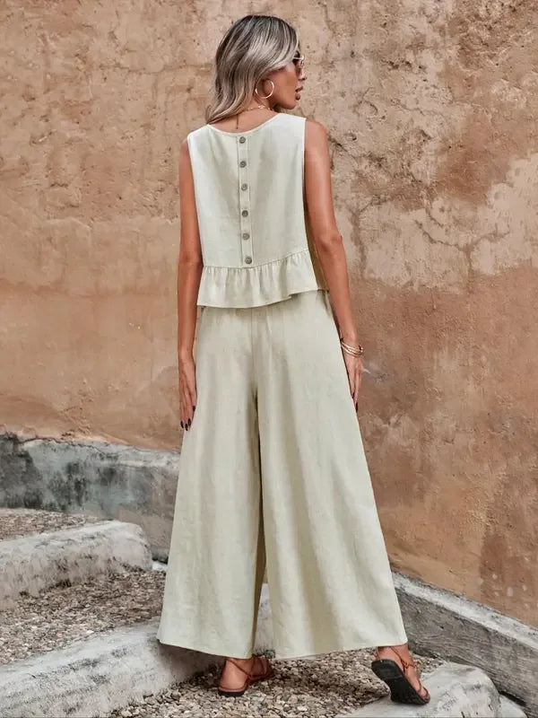 DANAO™ – Casual Sleeveless Co-ord Lounge Set - MABEL LONDON