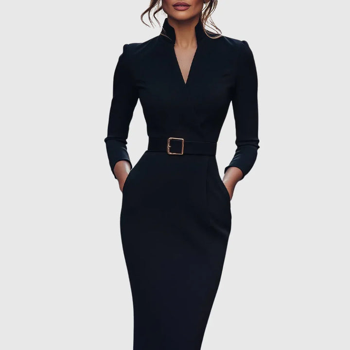 Claribel | Refined Midi Dress - MABEL LONDON
