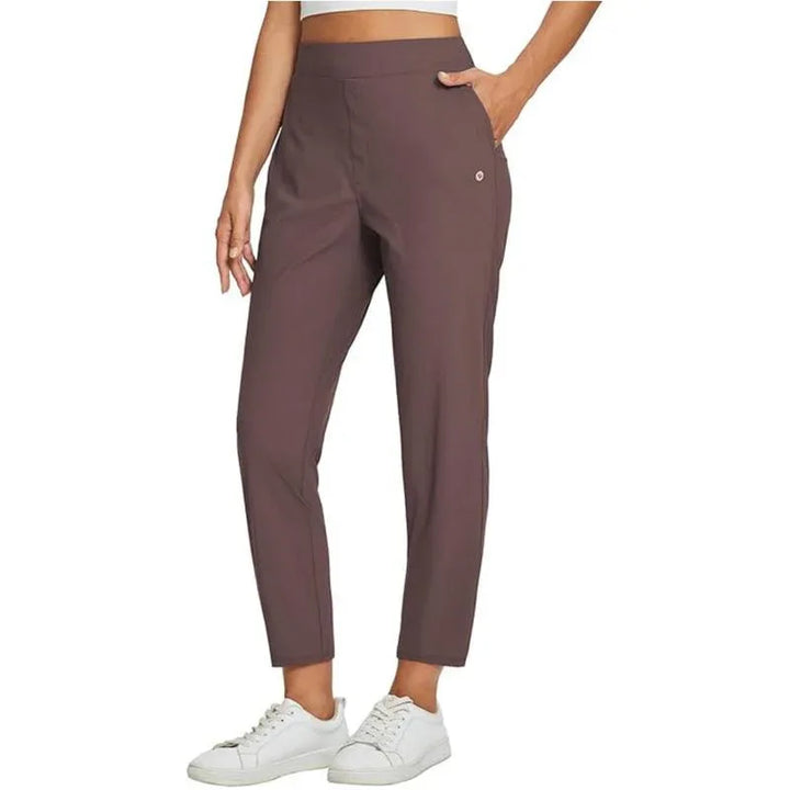 LIZNA™ – Lightweight Stretch Ankle Trousers - MABEL LONDON