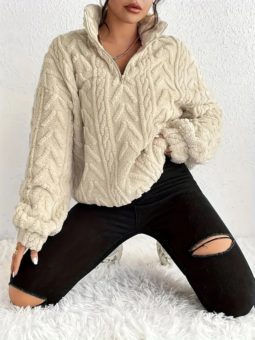 CLARE™ - Warm Knit Sweater - MABEL LONDON