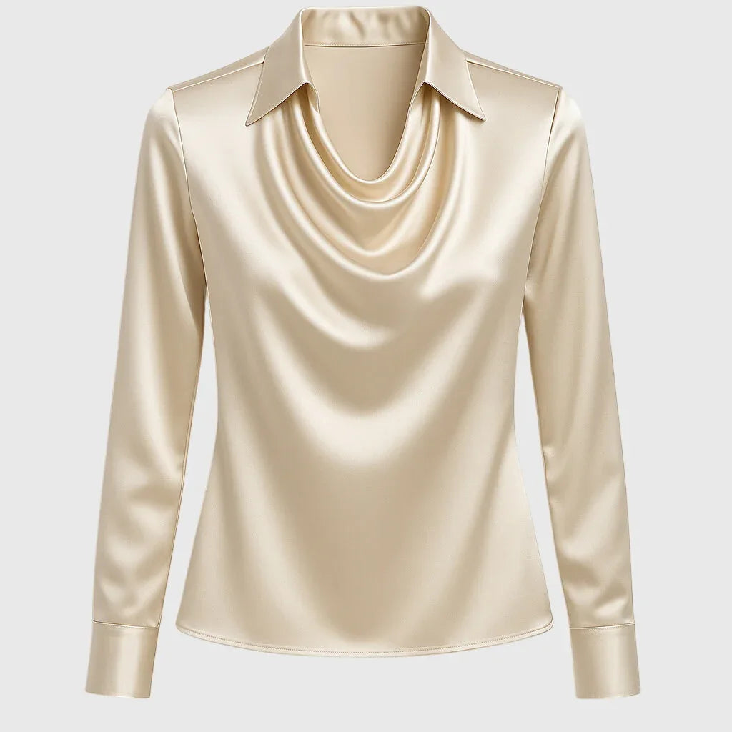 Naomi | Elegant Satin Blouse - MABEL LONDON