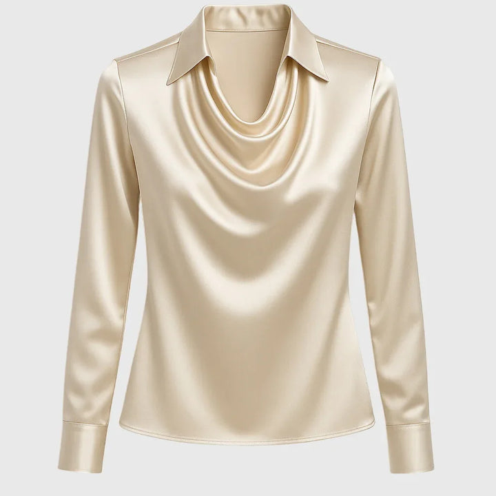 Naomi | Elegant Satin Blouse - MABEL LONDON