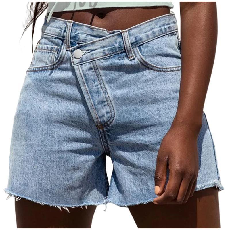 BITUIN™ – Casual High Waisted Crossover Summer Shorts - MABEL LONDON