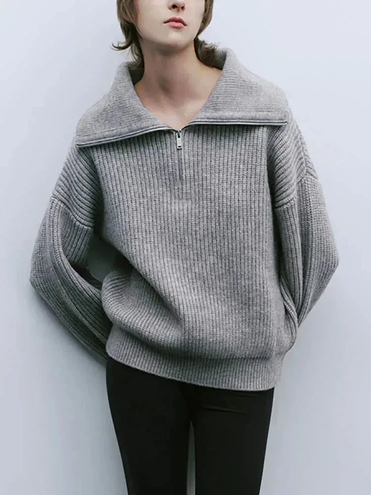 ELODIE™ - Comfy Half-Zip Sweater - MABEL LONDON