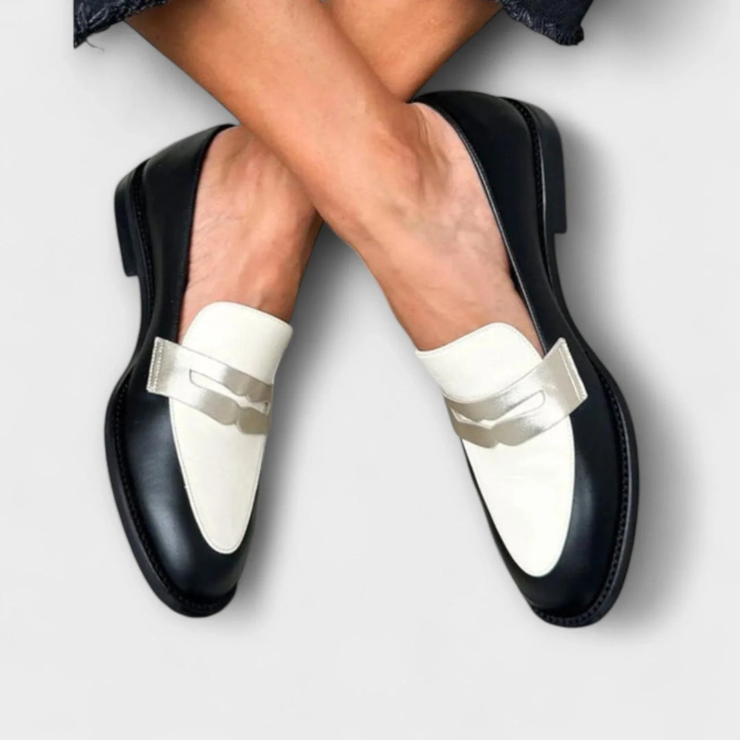 Iris - Elegant Black Loafers - MABEL LONDON