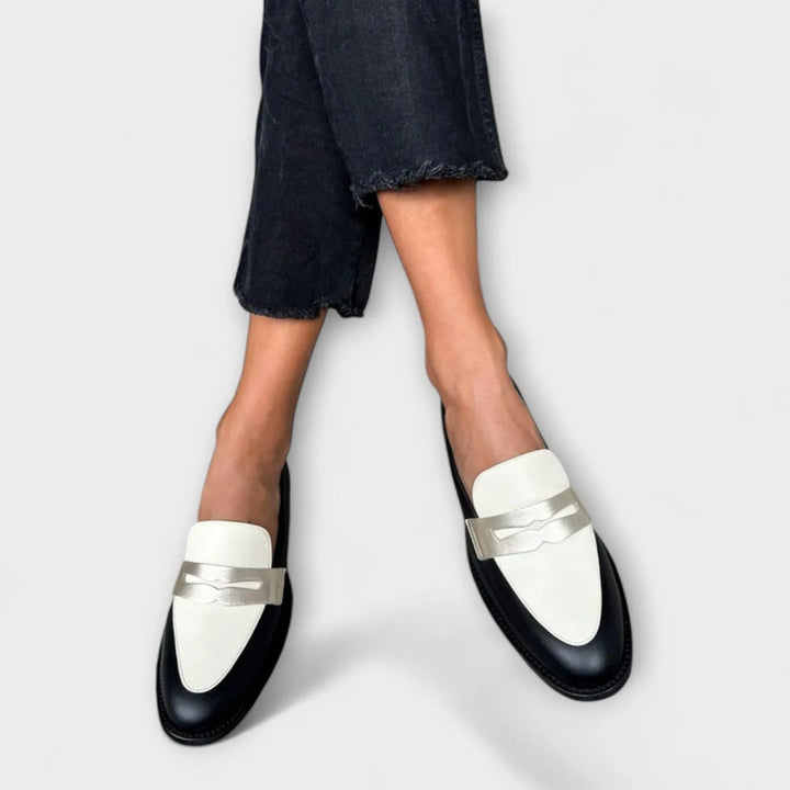 Iris - Elegant Black Loafers - MABEL LONDON