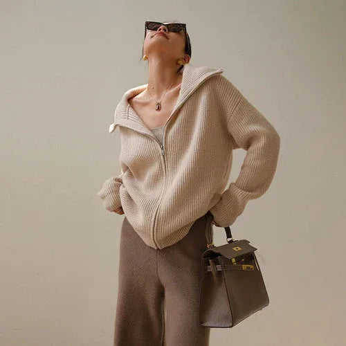 ELODIE™ - Comfy Half-Zip Sweater - MABEL LONDON