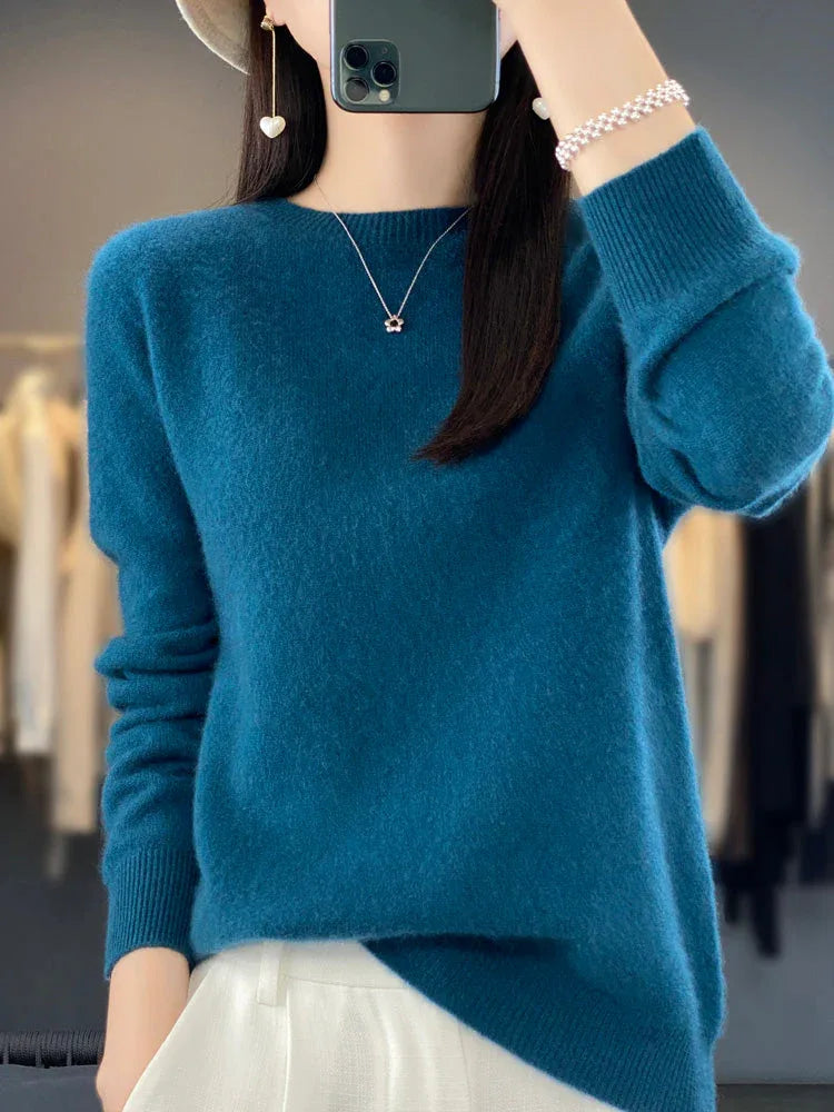 Anette | Cozy Cotton Sweater - MABEL LONDON