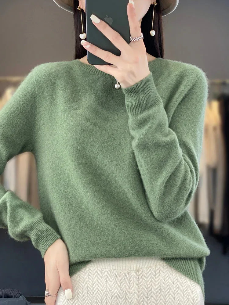 Anette | Cozy Cotton Sweater - MABEL LONDON