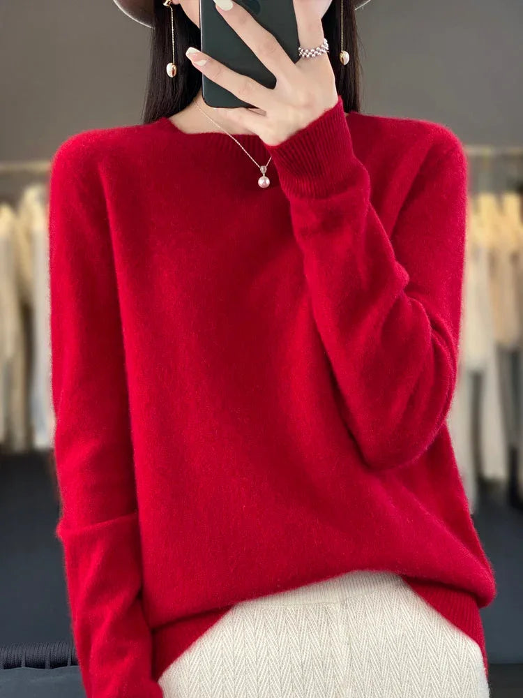 Anette | Cozy Cotton Sweater - MABEL LONDON