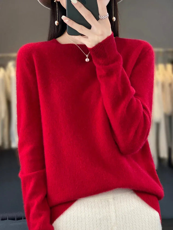 Anette | Cozy Cotton Sweater - MABEL LONDON