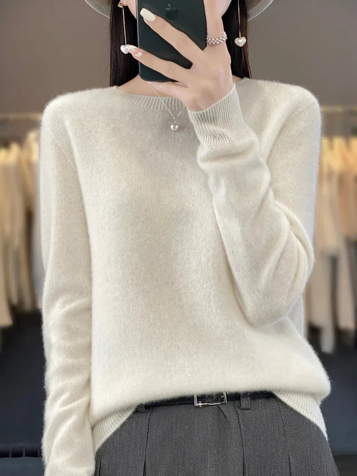 Anette | Cozy Cotton Sweater - MABEL LONDON