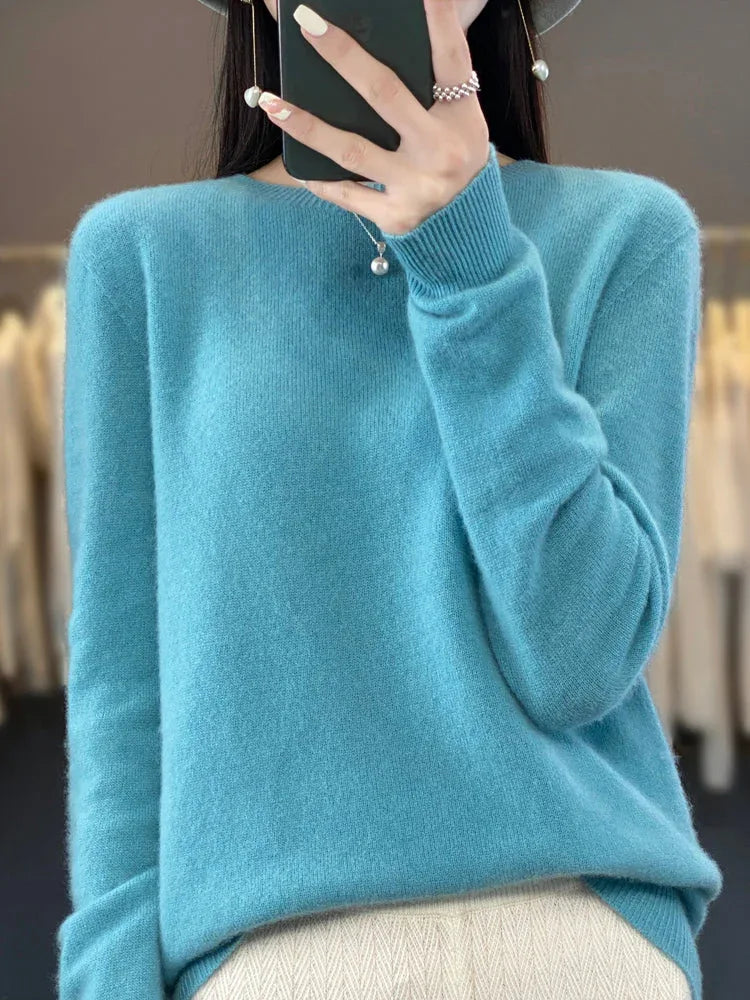 Anette | Cozy Cotton Sweater - MABEL LONDON