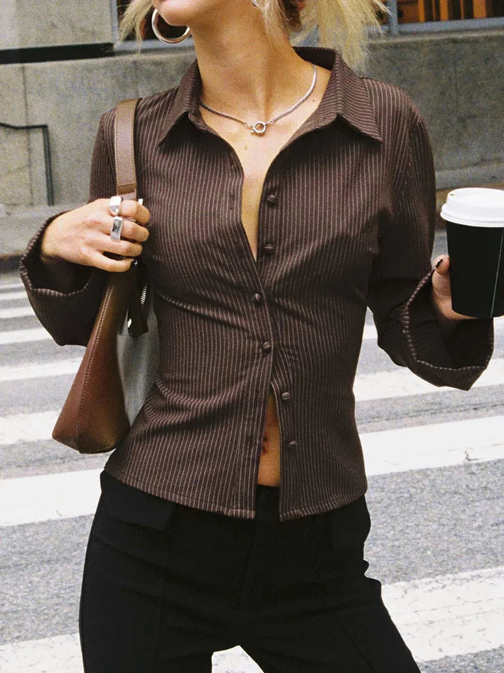 RACHEL™ - Stylish Button-Up Top - MABEL LONDON