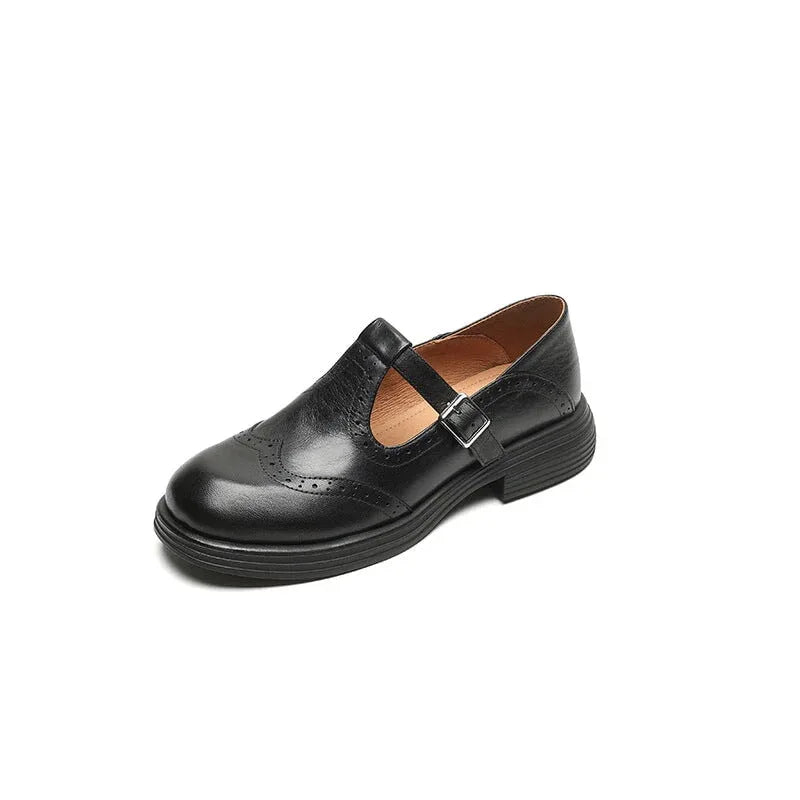 Talvanna | Elegant Everyday Leather Mary Janes - MABEL LONDON