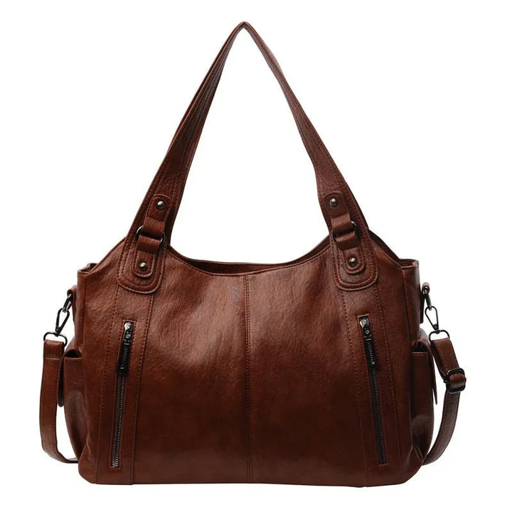 NOEMIE™ - Classic Leather Tote Bag - MABEL LONDON