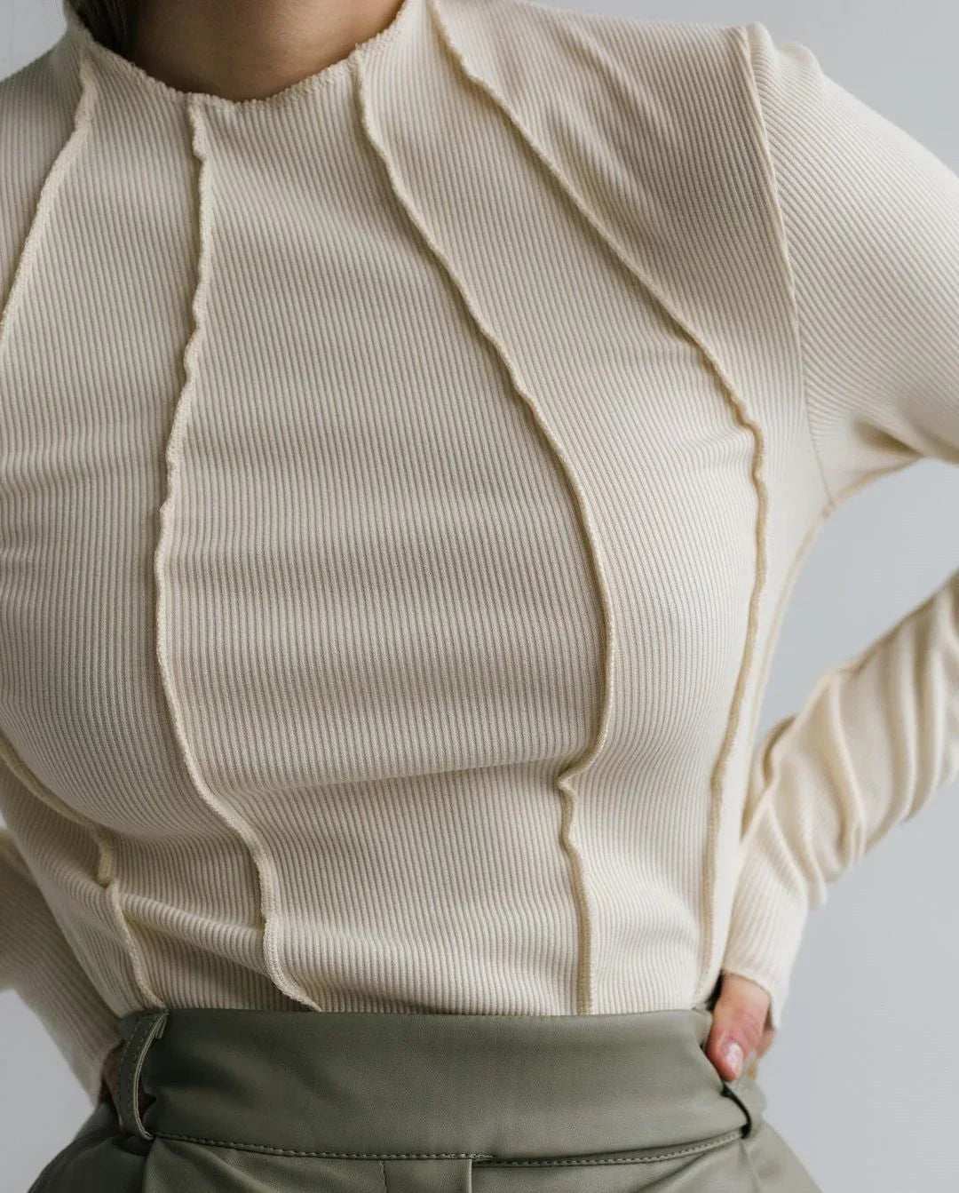 ROSE™ - Basic Long Sleeve Top - MABEL LONDON