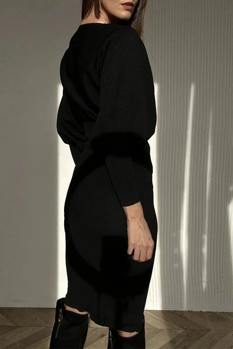 CAROLYN™ - Classy Balloon Sleeve Dress - MABEL LONDON