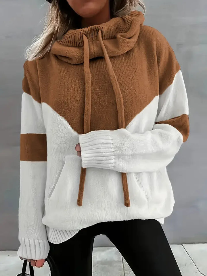 RÍONA™ - Dual-Tone Cosy Hoodie - MABEL LONDON
